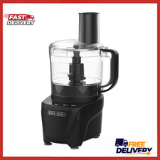 BLACK+DECKER 8 Cup Food Processor 850W 2 Speed Pulse Chop Slice Shred