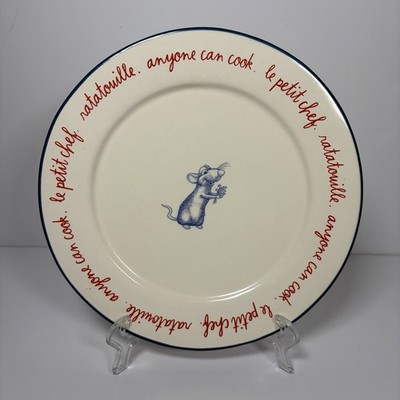 Rae Dunn Disney Pixar Ratatouille Remy Salad Plate Le Petit Chef Cooking Rat