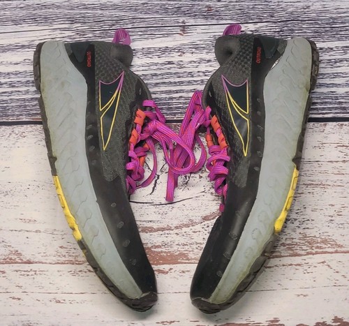 Altra Womens Outroad Women’s Size 8.5 Gray Running Shoes Sneakers Black Purple