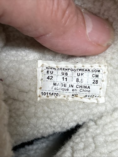KEEN Boots Womens Size 11 Gray Suede Galena Mid Ankle Sherpa Lined Waterproof - Picture 5 of 9