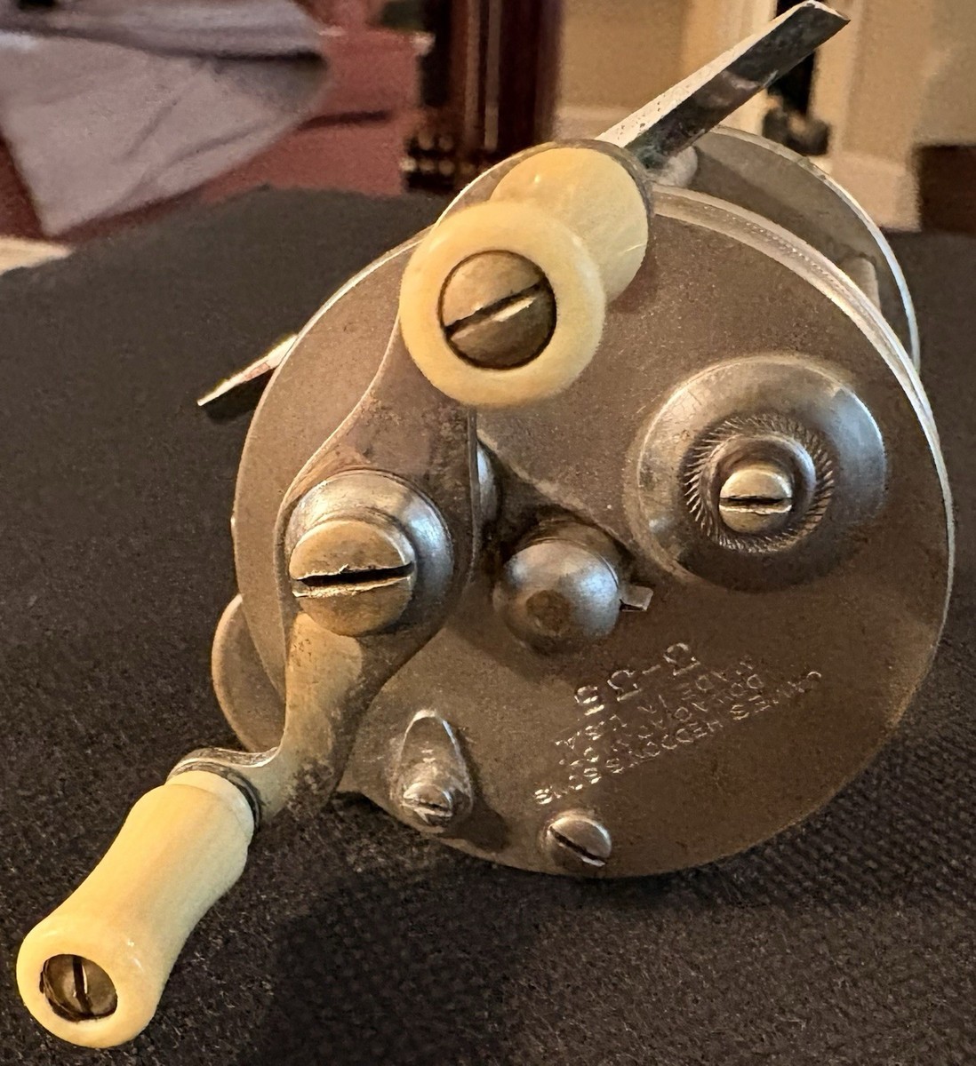 JAMES HEDDON’S SONS DOWAGIAC MICH 3-35 James Heddon & Son's Dowagiac Michigan 3-35 Vintage Fishing Reel W