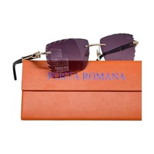 PORTA ROMANA FRAMELESS SUNGLASSES WITH BEVELED LENSES