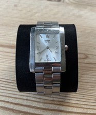 Hugo Boss Mens Swiss Silver Dial Designer Bracelet Wrist Watch RRP £495