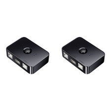 2X USB Printer Sharer Device, 2 Ports, USB 2....