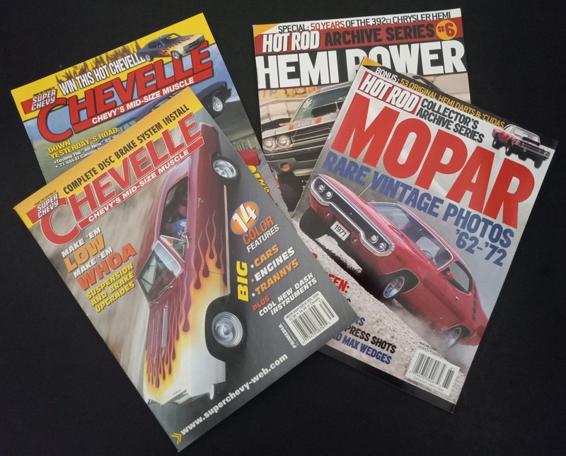 Super Chevy/Hot Rod Magazine Lot -  4 Issues