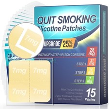 Nicotine Patches 28mg, 24-Hour Patch for Smoking Cessation, 15 Patches