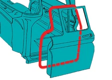 Brothers Trucks DFS6772 Door Weatherstrip Set - Pair