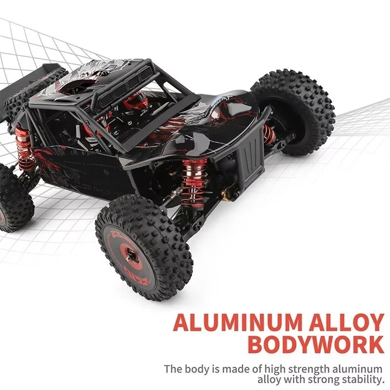 WLtoys 124016V2 1:12 Brushless RC Car,Max75KM/H High-Speed Off-Road RC Buggy Car