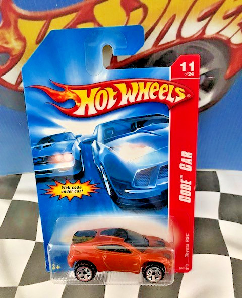 Hot Wheels 2007 Code Car 11/24 095 2001 Toyota RSC ORANGE OR5SP