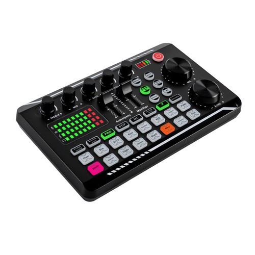 F998 Soundkarte Musikstudioaufnahmen Bluetooth Audio Interface Mixer Sound Karte - Afbeelding 8 van 19