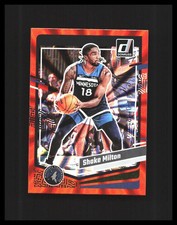 2023-24 Shake Milton Panini Donruss Orange Holo Laser /125 #150 Timberwolves