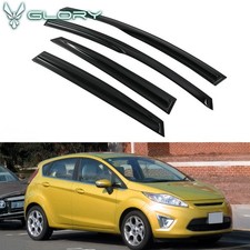 Fits 11-19 Ford Fiesta Hatchback Mugen Style Window Visors Rain Guards Deflector