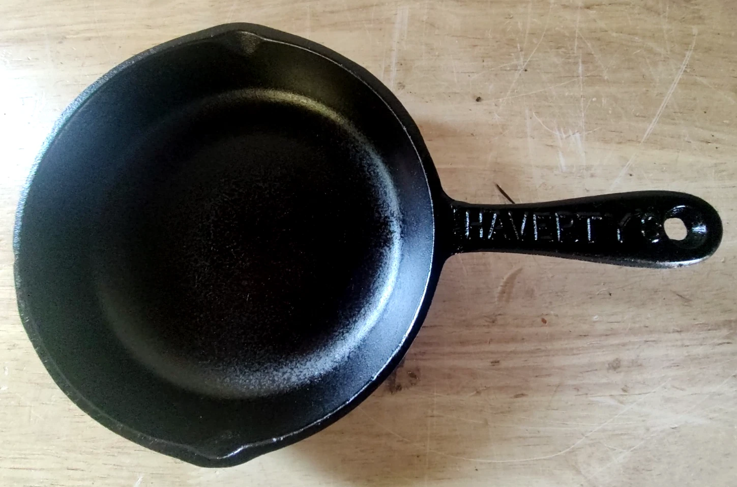 Vintage BSR No. 3 HAVERTY'S COLLECTABLE Cast Iron Skillet w/HR Fully Restored