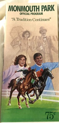 MONMOUTH Horse Racing Program 1989 Sapling Carson City D Wayne Lukas Julie Krone