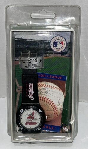 MLB 1995 Cleveland Indians Chief Wahoo Watch NIB Analog New Vintage - Afbeelding 1 van 8