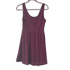Ambiance Woman’s Med Maroon/ Burgundy Lace Sleeveless Dress
