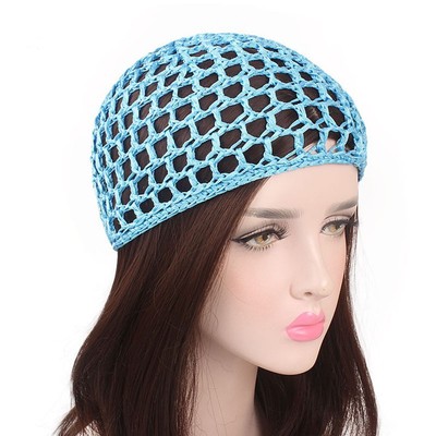 Multi-color Crochet Sleeping Handmade Night Mesh Cap Hair Net Net Hat Snood 