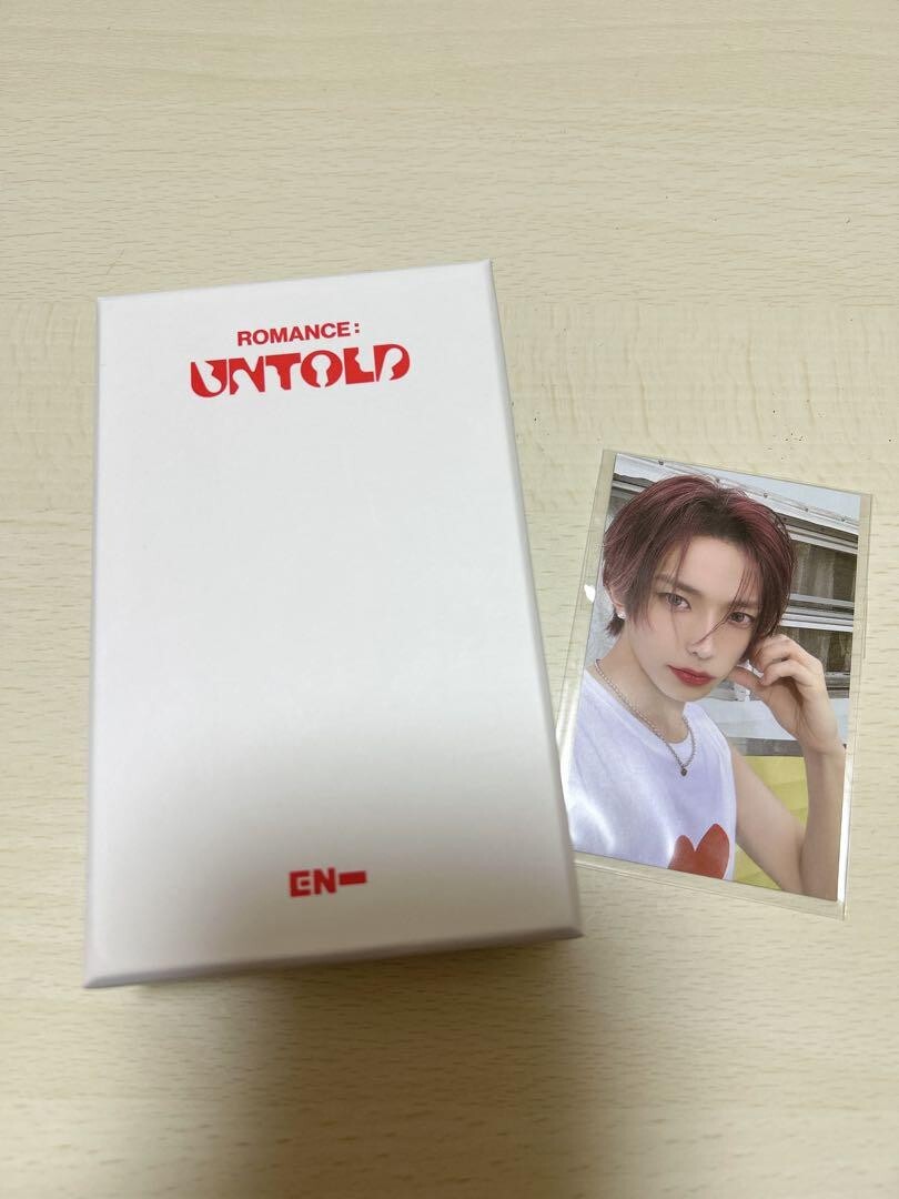 ENHYPEN HEESEUNG ROMANCE UNTOLD RING NECKLACE PHOTO TRADING
