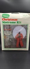 Vintage Christmas Macrame Kit - Sealed And Complete 8109 Traditional Wreath