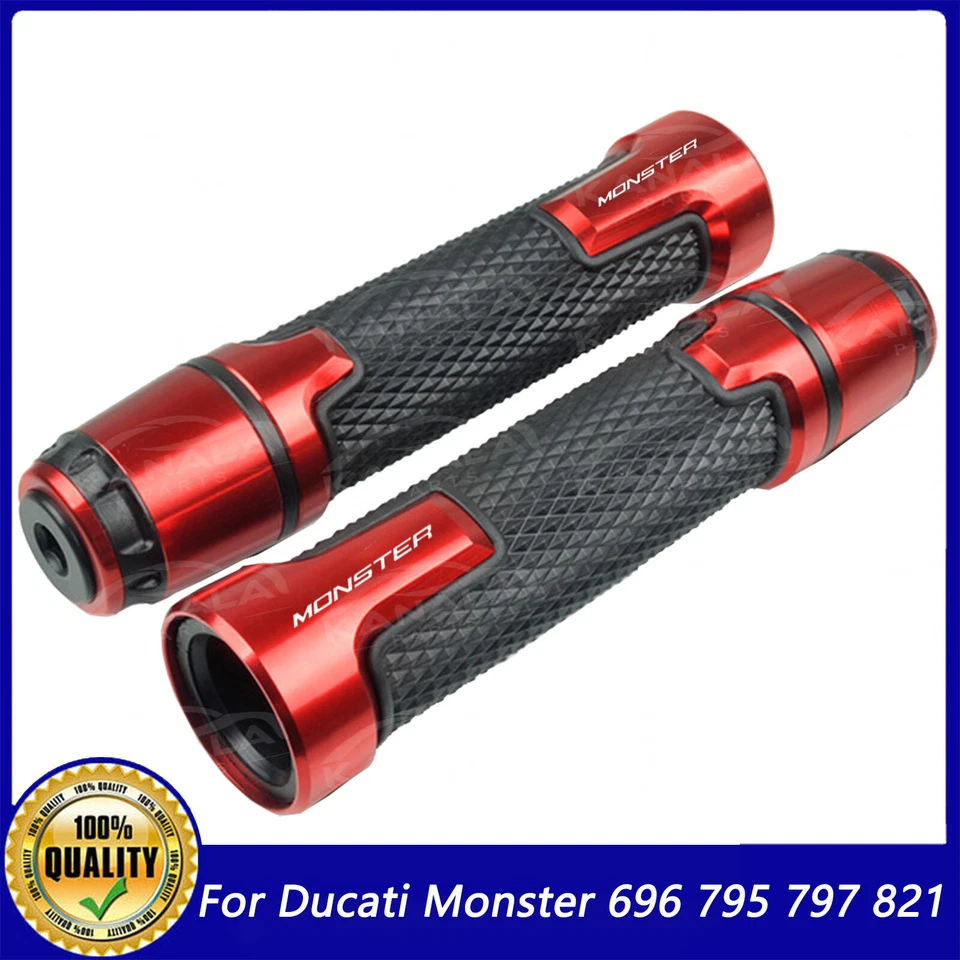 For Ducati Monster 696 795 797 821 Motorcycle Grip Handlebar Grip End Plug Sets Foto 2 de 4
