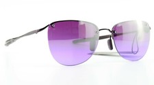 DKNY Donna Karan Sunglasses 9210S 505 Vintage Half Rim Purple Lenses JAPAN Y2K M