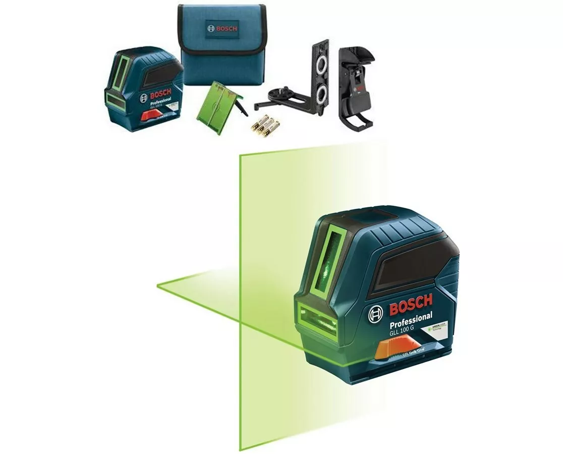 Bosch green beam sale cross line laser