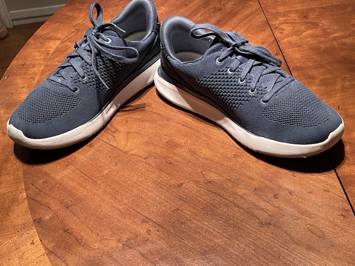 Kizik Lima Tidepool Mens Sz 8 Knit Sneakers Comfort Blue 