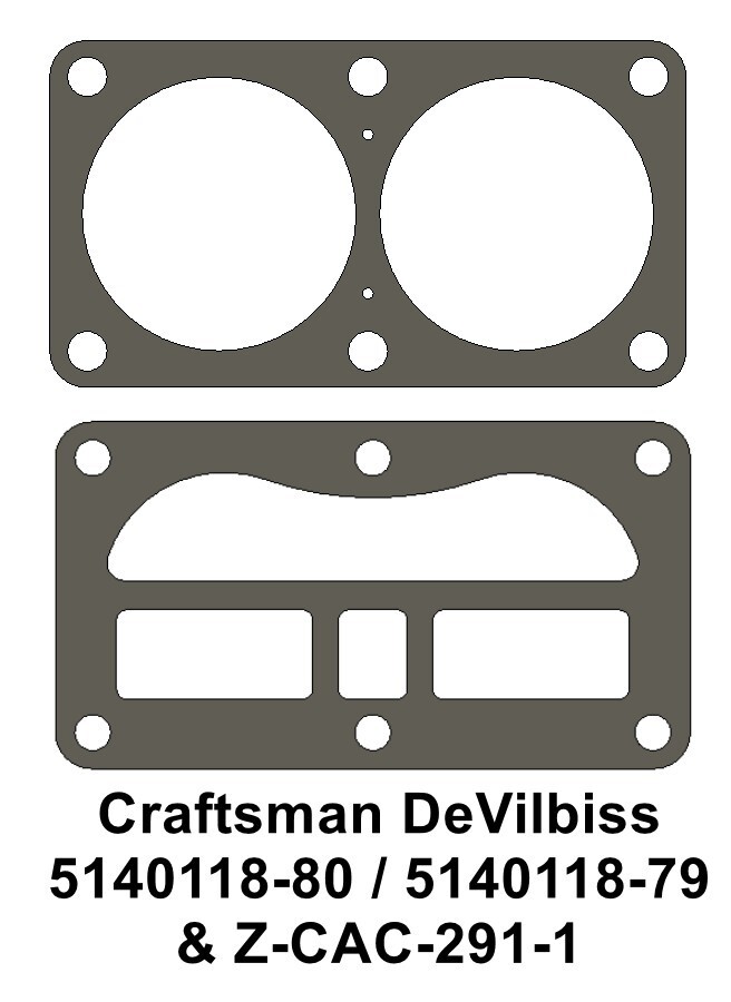 Valve Plate Head Gasket Craftsman DeVilbiss 514011880 & ZCAC2911 514011879 eBay