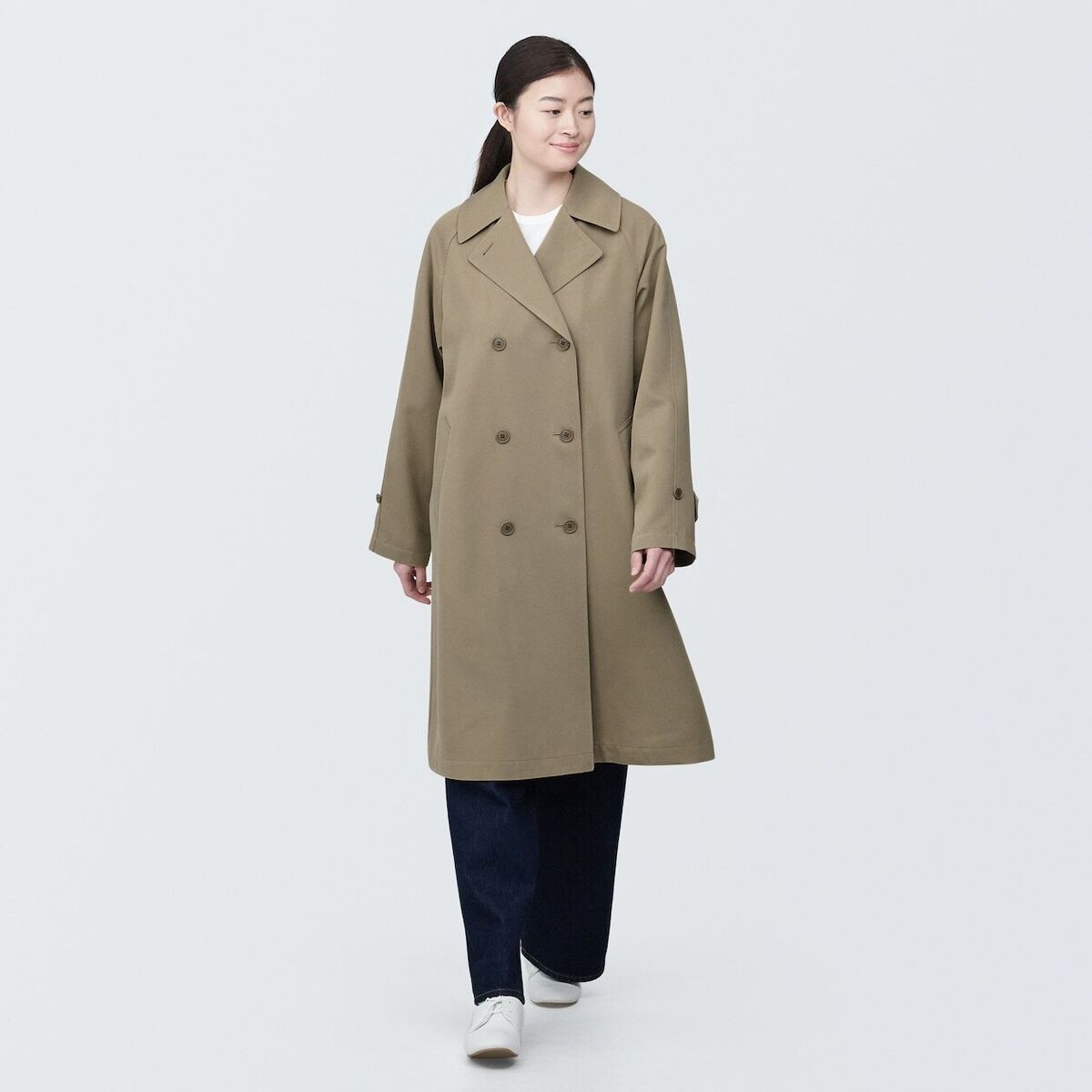MUJI Womens Water Resistant Trench Coat 83551254 S-XL size 3 MUJI Womens Water Resistant Trench Coat 83551254 S-XL size 3
