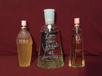  Lot of 3 Women's Perfumes Isa  Indra Eau de Varens No 2  Made in France New