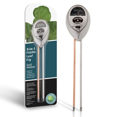 Houseplant Resource Center Fiddle Leaf Fig 3-in-1 Soil Moisture Meter for Pla...