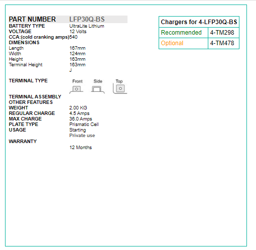 SSB 420CCA Lithium Battery for 1973-1976 BMW R90/6 | eBay