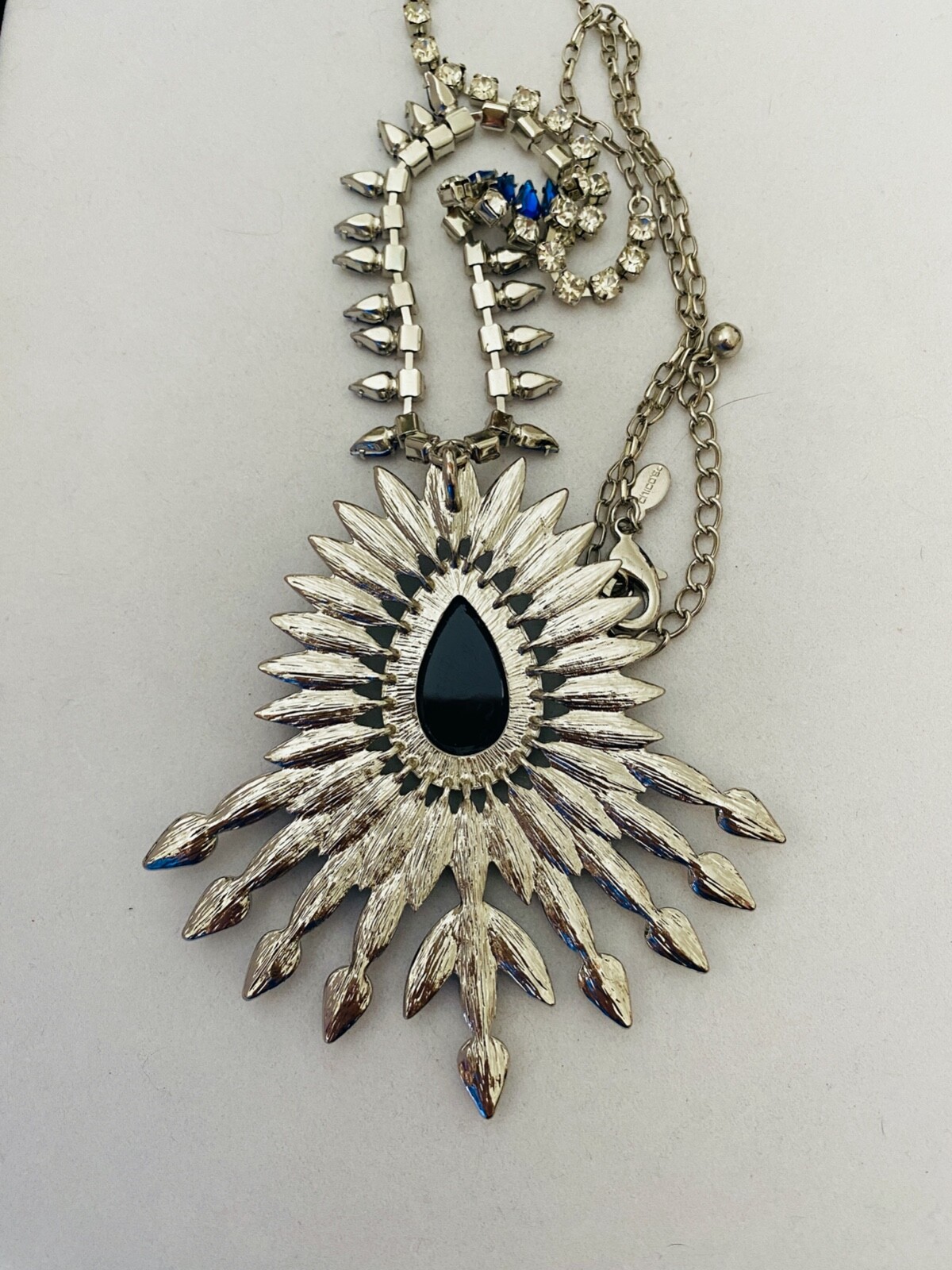 WOW! Chico's Huge Statement Rhinestone Pendant Lo… - image 11