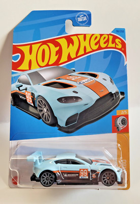 Hot Wheels 2023 HW Turbo 2/5 Aston Martin Vantage GTE  Light Blue Gulf