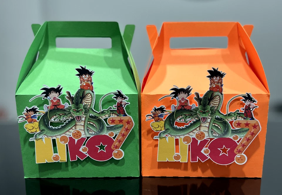 DRAGON BALL Z DECORACIÓN FIESTA PERSONALIZADA, CAJAS DE FAVORES, CENTRO DE MESA, ETC. Foto 2 de 4
