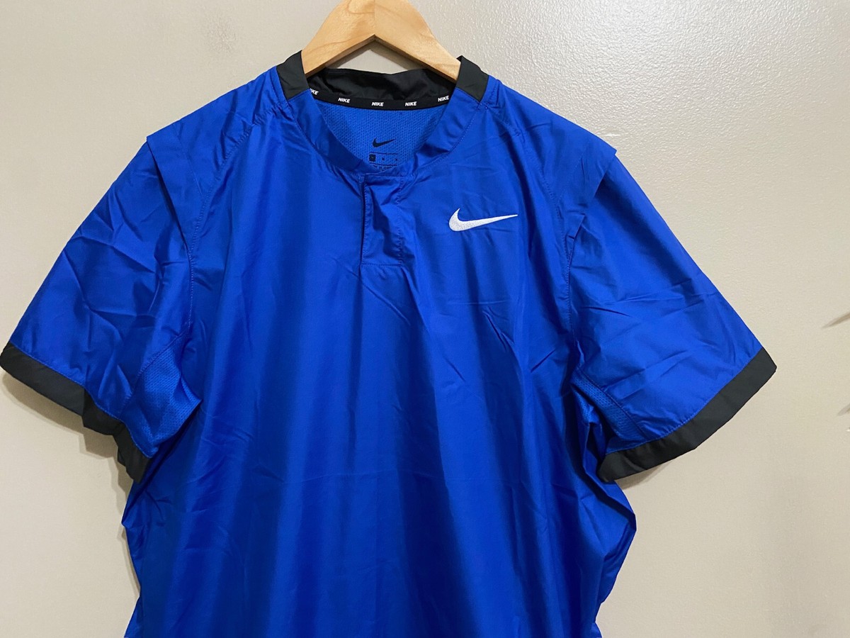 NIKE BASEBALL 半袖ジャケット　青　　Mサイズ NIKE BASEBALL 半袖ジャケット 青 Mサイズ AS+U+NK+SB+FZ