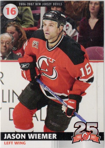 2006-07 New Jersey Devils Hockey Verizon 25th Anniversary Captains' Series Cards - Picture 26 of 41