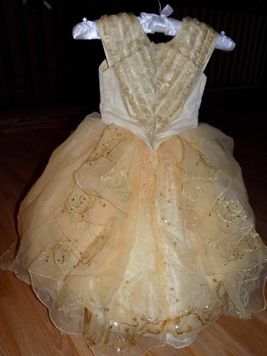 Size 4 Disney Store Limited Edition Beauty and the Beast Belle Costume Dress New - Picture 2 of 8