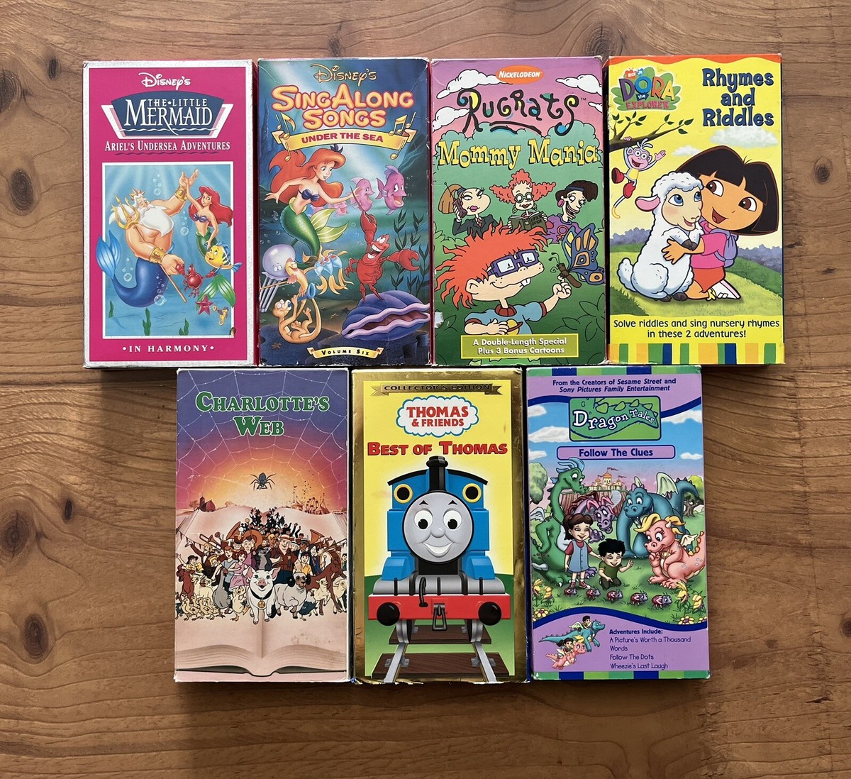 Childrens VHS Lot Thomas & Friends Sing Along Songs Dora Rugrats