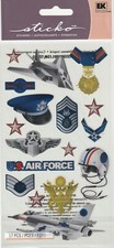 Sticko flat stickers AIR FORCE Military Pilot Hero theme 88085 FAST FREE ship 