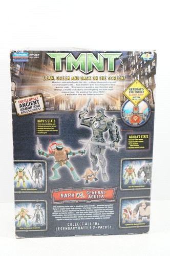 Set Figurine TMNT Raph Vs Generale Aguila 2006 Playmates Raffaello - Foto 3 di 5