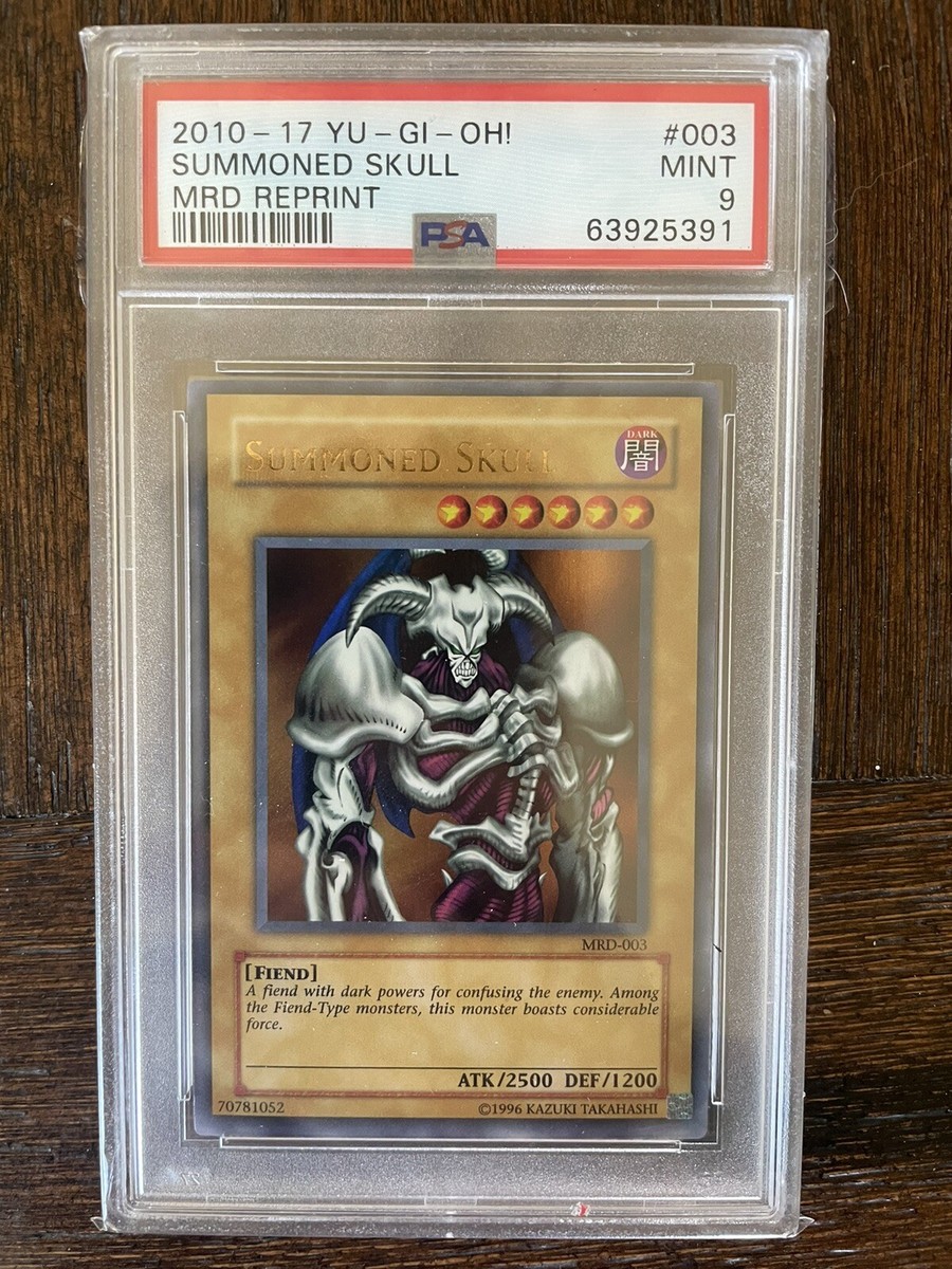 2010 Yu-Gi-Oh MRD Metal Raiders Summoned Skull #3 Vintage Holo Rare PSA 9  MINT