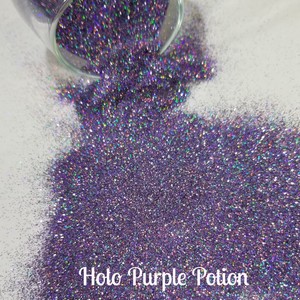 ultra poti holographic polyester glitter purple fine premium