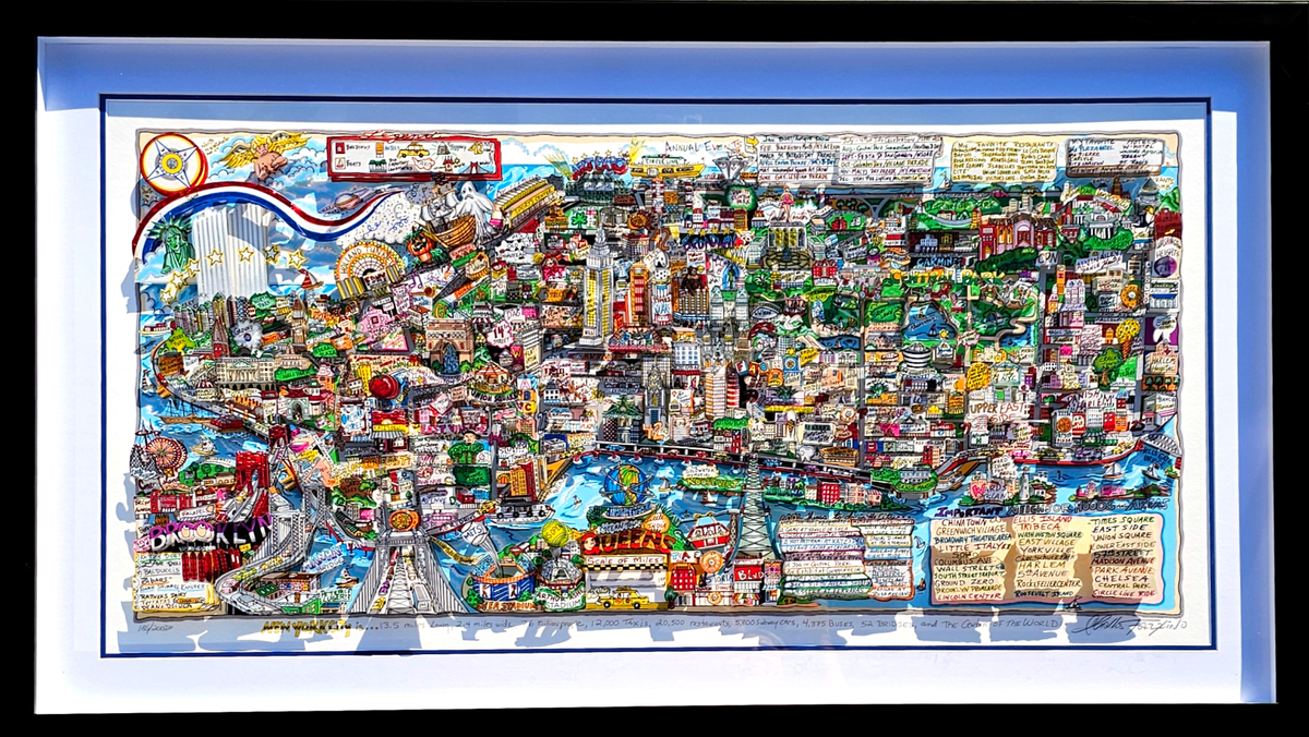 Charles Fazzino New York City is Rare DX skyline Central