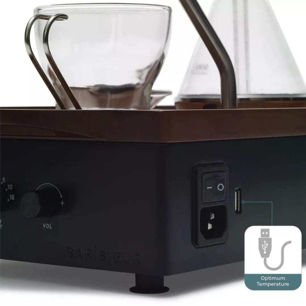 "NEW" Barisieur Joy Resolve Design Coffee Alarm Maker Clock Timer Black Stylish 