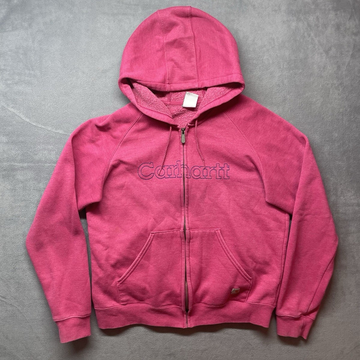 Girls² 24karats ZIP HOODIE ピンク　Lサイズ Woman's Girls Carrhartt Full Zip Hoodie Sweatshirt Pink Y2K Large