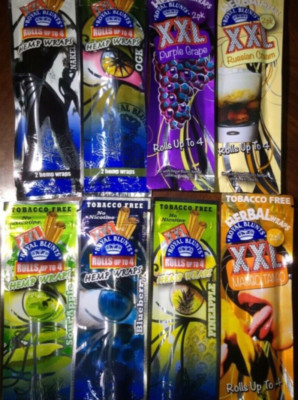Royal extra wide Herbal Papers/Wraps Mixed Flavors 8/2ct Packs