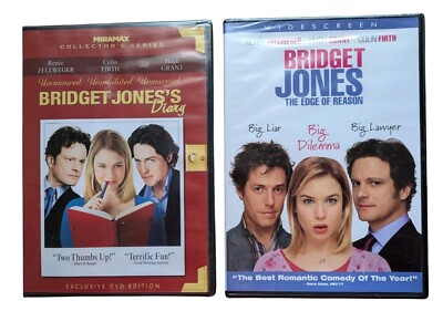 Bridget Jones Diary/THE Edge Of Reason - BOTH SEALED (DVD) Zellweger, Firth