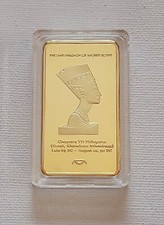 USA 1 Troy Ounce Gold plated commemorative bullion 'Cleopatra' - UNCIRCULATED