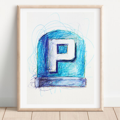 P-Switch Ballpoint Pen Print, Super Mario Artwork